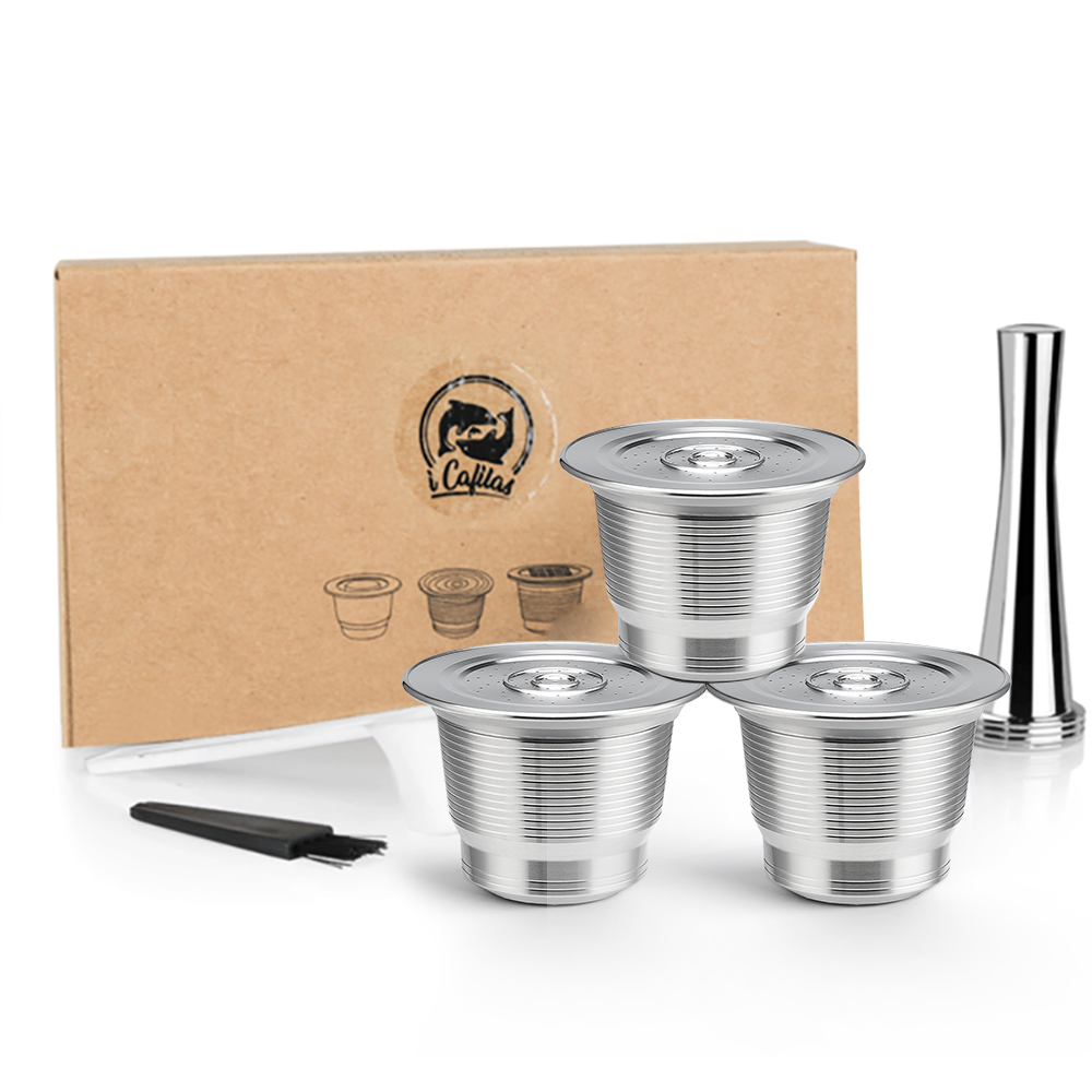 Coffee Equipment Wdt - Nespresso Yeniden Kullanılabilir Kahve Kapsülü Paslanmaz