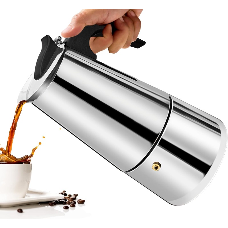 Coffee Equipment Wdt - 6 fincan Mocha Pot Paslanmaz Çelik