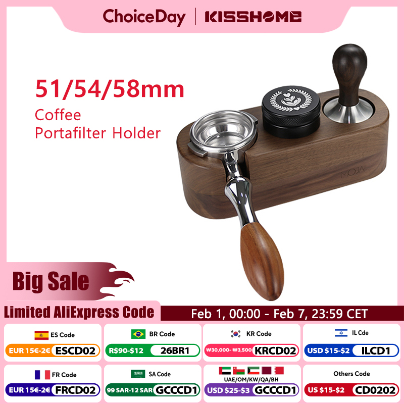 Espresso Tamper Set - Kahve Sabotaj İstasyonu Standı Portafiler Tutucu