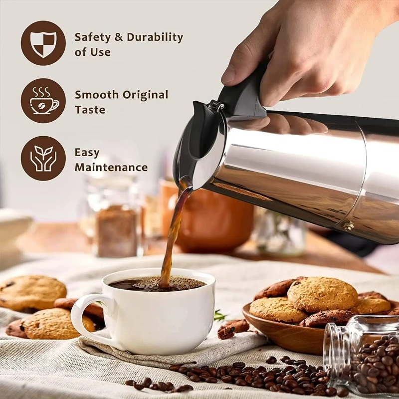 6 fincan Mocha Pot Paslanmaz Ç - Coffee Equipment Wdt incelemesi ve fiyatı