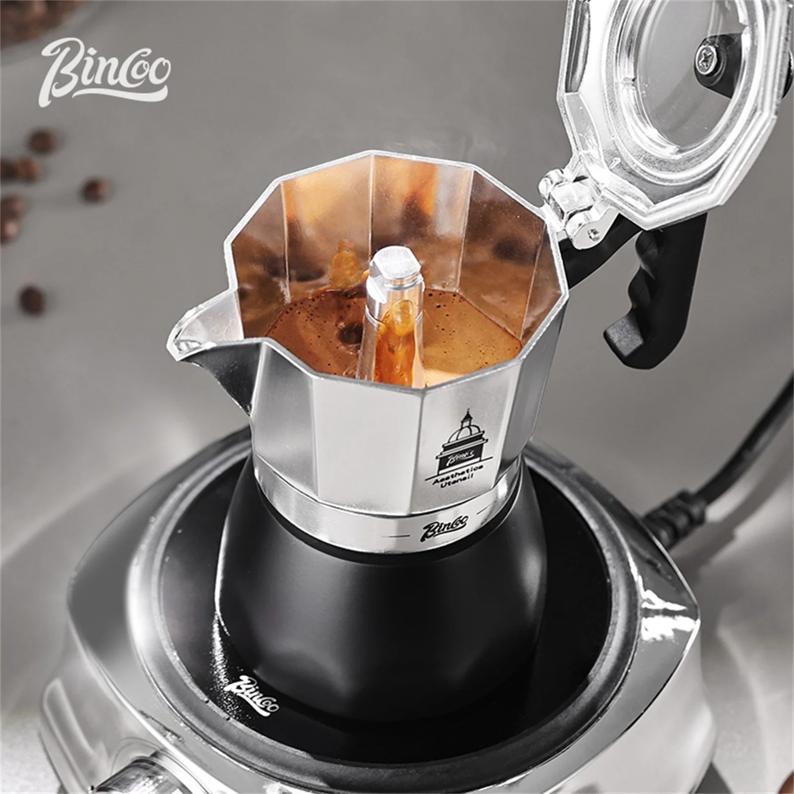 BINCOO Çift Valfli Moka Pot, E - Coffee Equipment Wdt incelemesi ve fiyatı