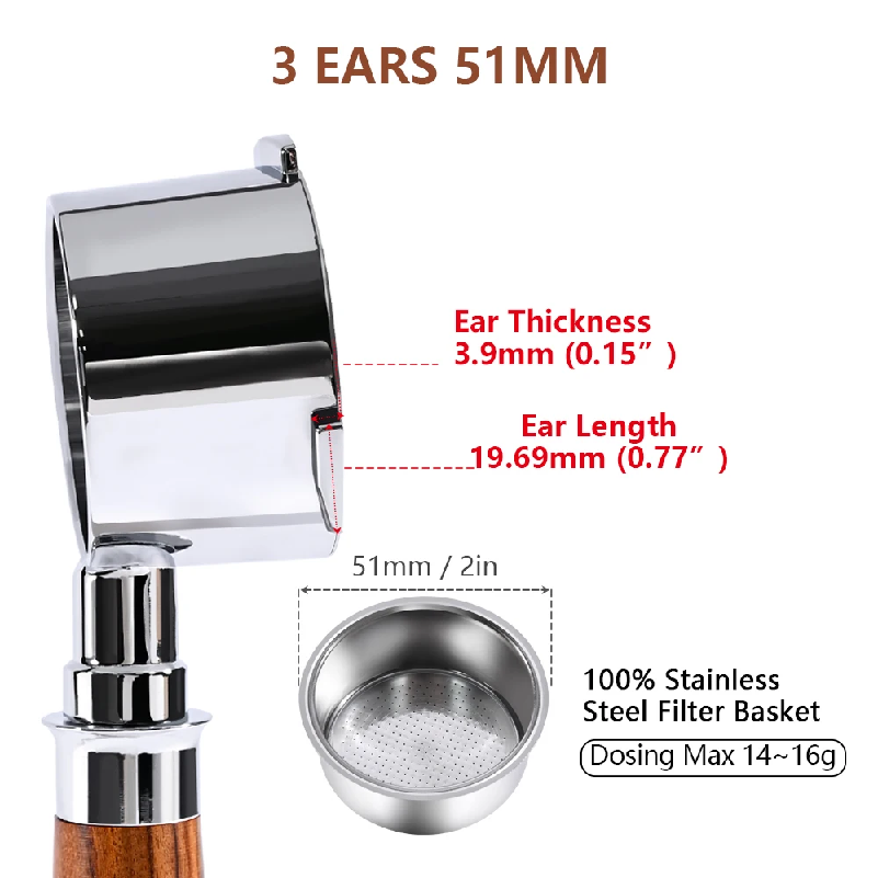 Kahve Dipsiz Portafilter 51mm  - Coffee Equipment Wdt incelemesi ve fiyatı